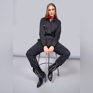 WILDFANG THE ESSENTIAL LONG SLEEVE COVERALL - S - NAVY DENIM